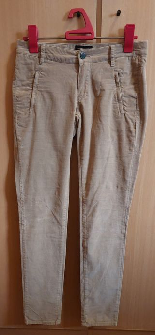 Pantalón Massimo Dutti Talla 36 Beige