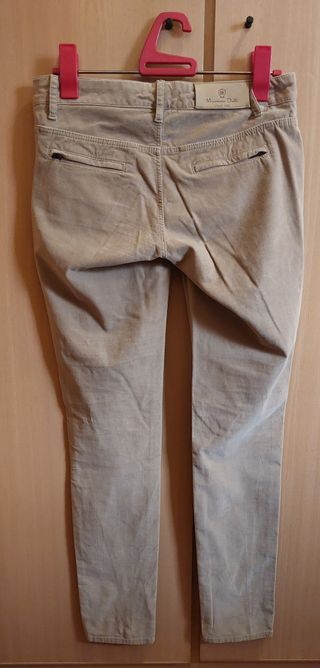 Pantalón Massimo Dutti Talla 36 Beige