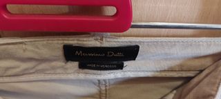 Pantalón Massimo Dutti Talla 36 Beige