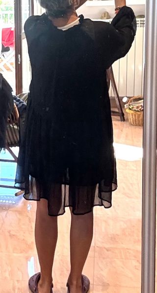 Abitino donna H&M manica lunga con balze