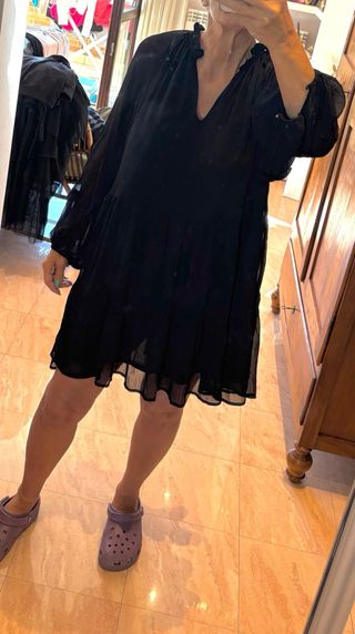 Abitino donna H&M manica lunga con balze