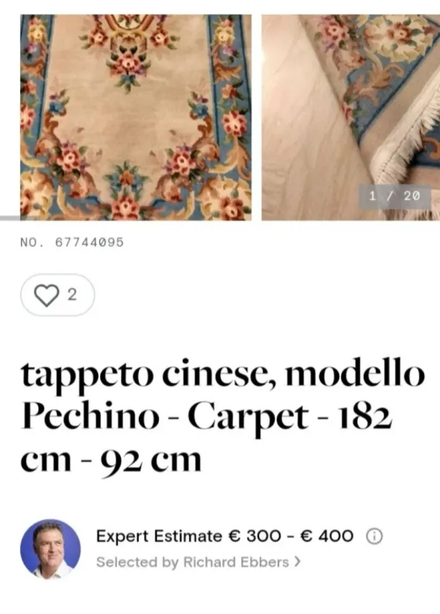 Tappeto cinese 182x92 cm