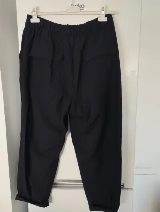 Pantalones Chinos Zara azul marino.cintura elástic