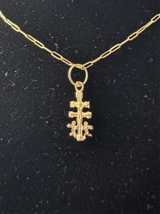 Colgante Cruz Caravaca Oro 18k