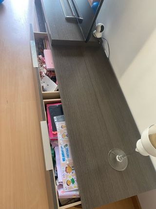 Mueble TV madera color wenge