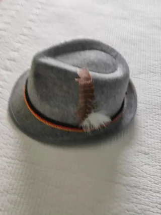 Gorro tirolés gris Oktoberfest