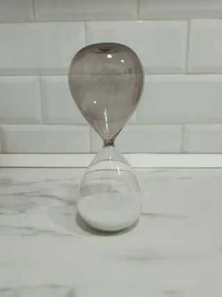 Reloj de arena decorativo