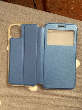 Funda iPhone 11 Azul con Ventana