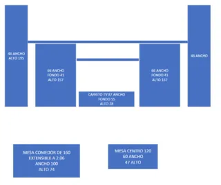 Mueble de salón madera  madera de cerezo.
