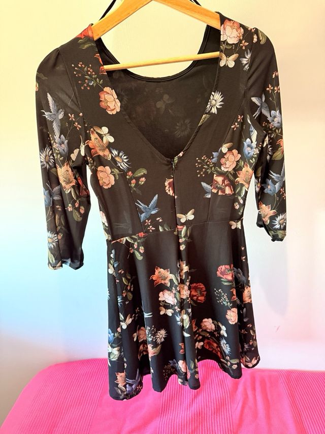 Elegante vestido estampado floral