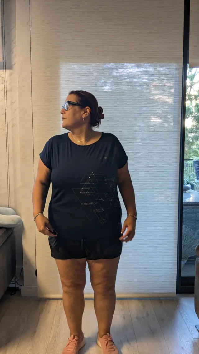 Camiseta azul marino mujer