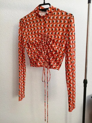 Camiseta corta estampada