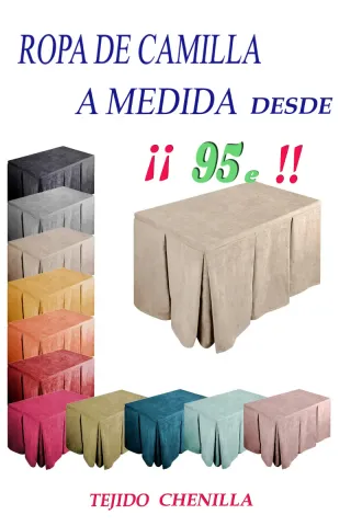Ropa de camilla a medida chenilla