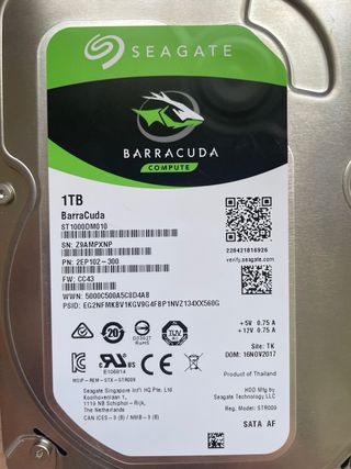 Disco Duro Seagate Barracuda 1TB