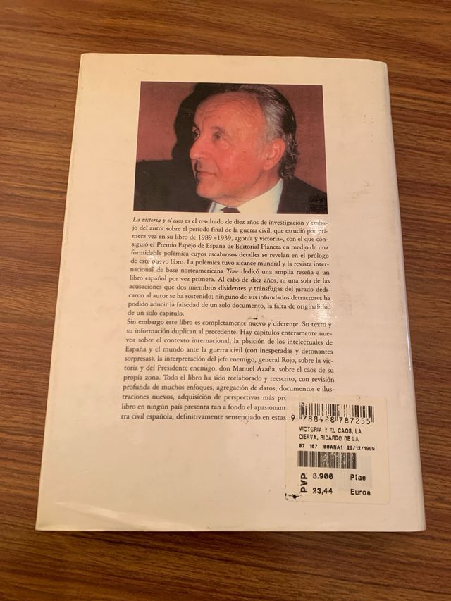La victoria y el caos, de Ricardo de la Cierva
