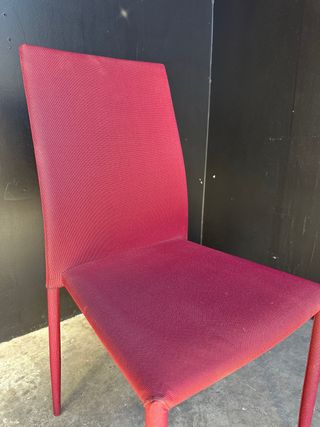 Set 40 Sillas Tela Rosa/Rojo