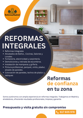 Reformas integrales a buen precio y de calidad
