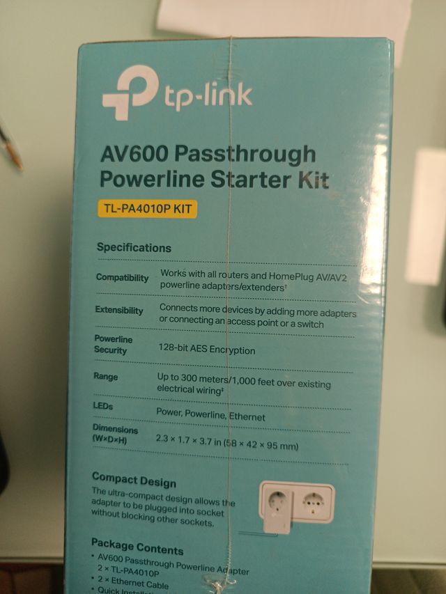 Kit TP-Link AV600 Powerline TL-PA4010P