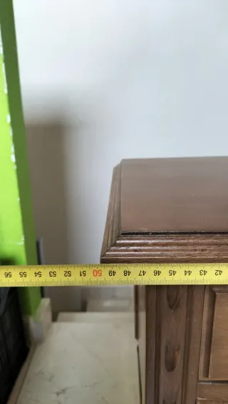 Mesita de noche vintage de madera