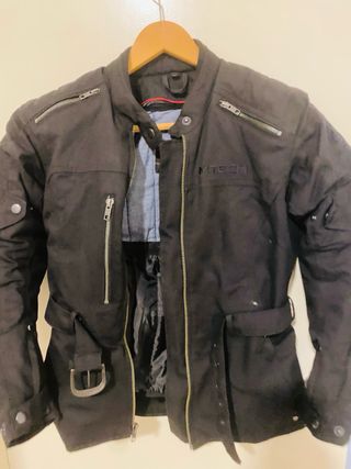 Chaqueta Moto Mujer MTECH Negra