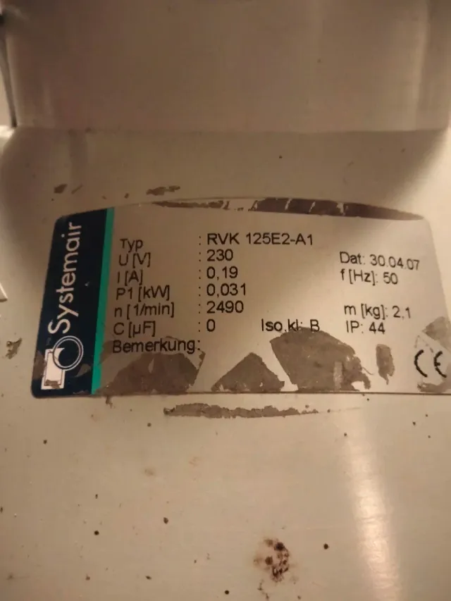 Extractor de aire Systemair