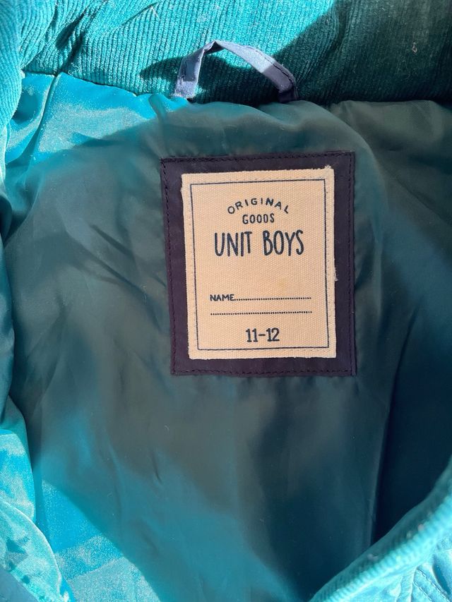 Chaleco acolchado niño verde