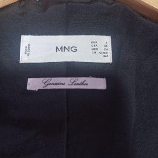 Chaqueta de piel negra mujer