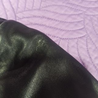 Chaqueta de piel negra mujer