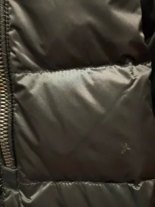 Abrigo 3/4 Pluma Auténtica Verde Henry Arroway