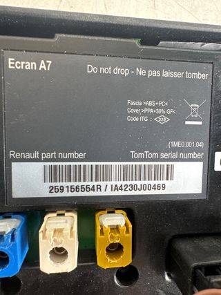 Pantalla Renault Megane 3 Ref : 259156554R