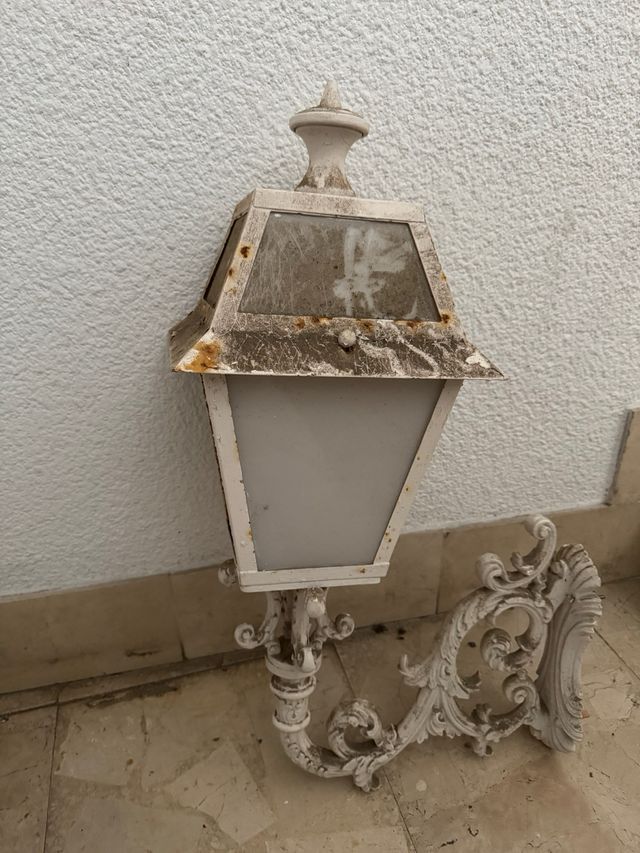 Aplique mural exterior hierro fundido