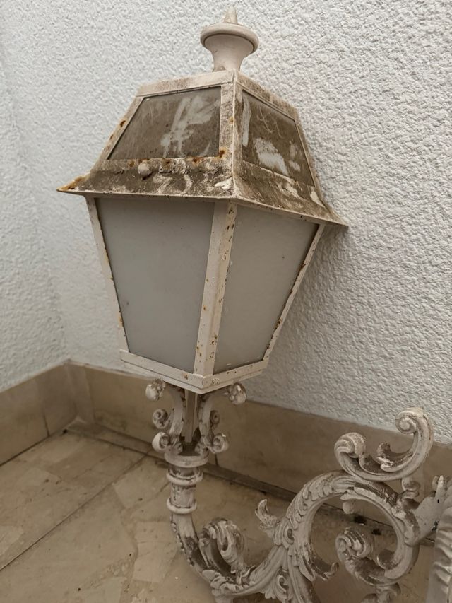 Aplique mural exterior hierro fundido