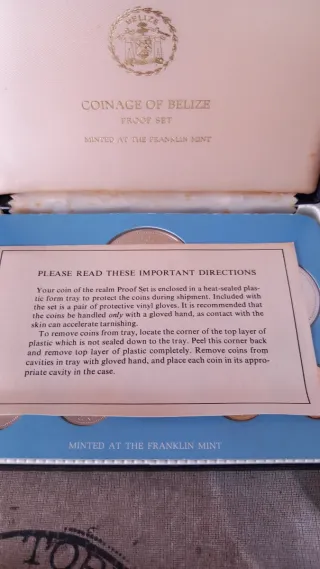 Estuche Monedas Belice Proof Set