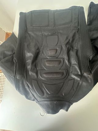 Traje de cuero para moto completo hombre