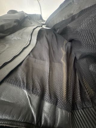 Traje de cuero para moto completo hombre