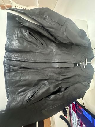 Traje de cuero para moto completo hombre