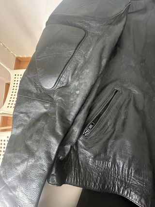 Traje de cuero para moto completo hombre
