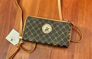 Bolso Beverly Hills Polo Club Marrón y Dorado