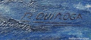 Óleo Ricardo Quiroga Transatlántico REX