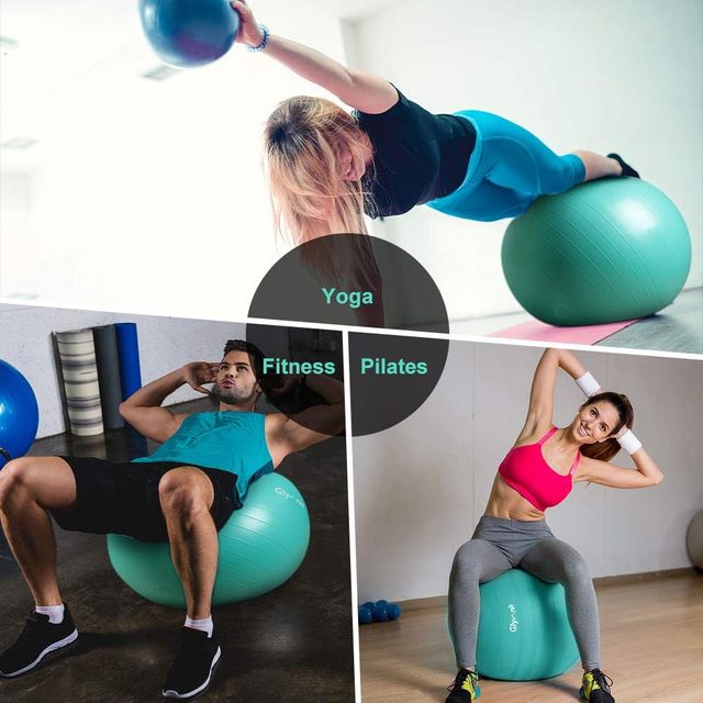 Pelota Pilates Glymnis Anti-Burst Turquesa