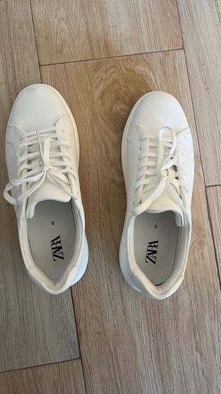 Zapatillas ZARA blancas talla 42