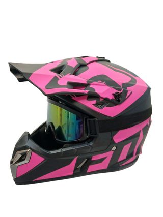 CASCO DE MOTOCROSS FOX V1 DOT ROSA