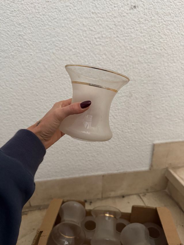 decorazione in cristallo dorato per lampada da parete