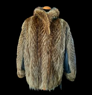 Abrigo Zorro Marrón 80s