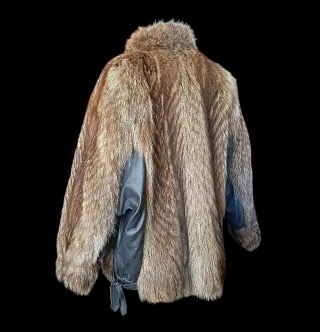 Abrigo Zorro Marrón 80s