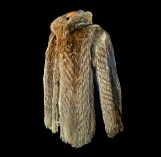 Abrigo Zorro Marrón 80s