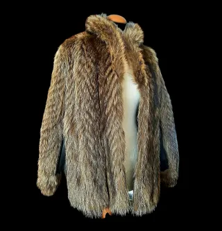 Abrigo Zorro Marrón 80s