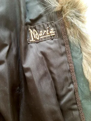 Abrigo Zorro Marrón 80s