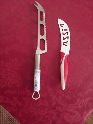 Set di 2 coltelli per pizza e formaggio