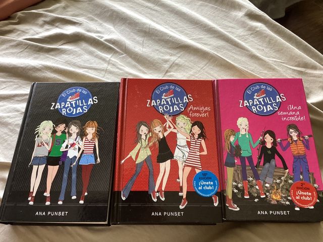 Saga tres libros zapatillas rojas